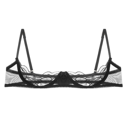 Porn Sexy Costumes Erotic Lingerie For Women Black Embroidery Lace Open Bra Sexy Lingerie Open Crotch Babydoll For Sex Underwear