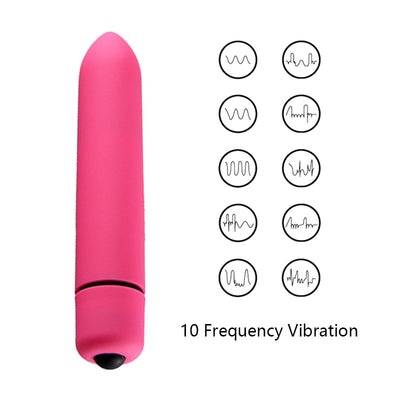 Powerful 10 Frequency Mini Bullet Vibrator Waterproof Vibrating Egg Clitoris G-spot Stimulator Dildo Vibrator Sex Toys for Women
