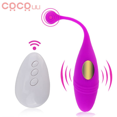 Powerful Vibrating Egg Bullet Vibrator Multispeed Wireless Remote Control G-spot Massager Adult Sex Toys for Women Sex Products