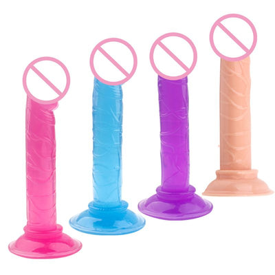 Realistic Dildo Sex Toy with Suction Cup Penis G-spot Anal Plug for Adult Women Men