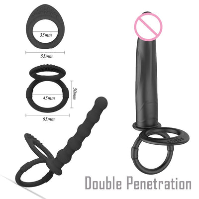 Realistic Penis Cock Sex Ring Buttplug Big Dildo Anal Plug Butt Plug Beads Strap on Dildos Toys for Woman Men Couple Masturbator