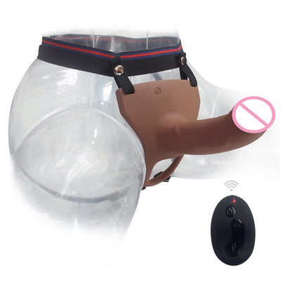 Remote Control Hollow Strap on Dildo for Men Women Strapon Realistic Dildo Vibrator ED Penis Extender Sex Toys Faloimitator.