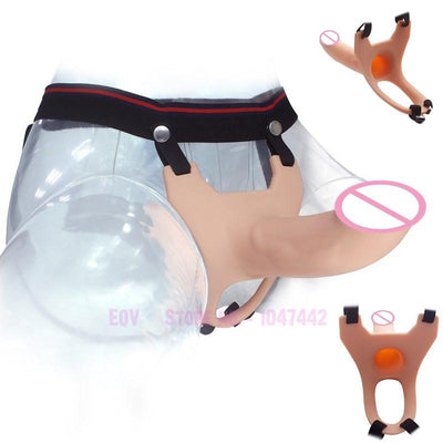 Remote Control Hollow Strap on Dildo for Men Women Strapon Realistic Dildo Vibrator ED Penis Extender Sex Toys Faloimitator.