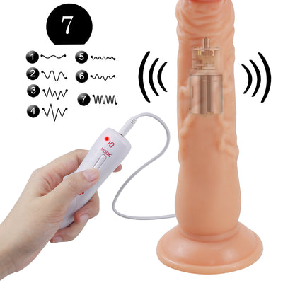Remote Control Realistic Dildo Vibrator for Woman G Spot Clitoris Masturbation Soft Huge Penis Suction Cup Sex Toys for Adult
