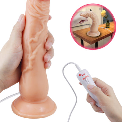 Remote Control Realistic Dildo Vibrator for Woman G Spot Clitoris Masturbation Soft Huge Penis Suction Cup Sex Toys for Adult