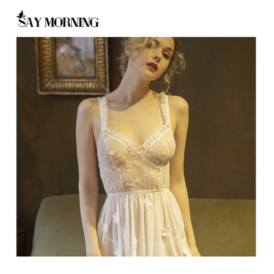 SAY MORNING Sexy Nightdress Sexy Lingerie Slip Dress Suspender Dress Pajamas for Women Sleepwear