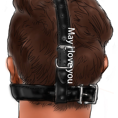 SM BDSM Bondage Open Mouth Gag Bite, Head Harness Restraints Oral Fixation, Adult Erotic Toys