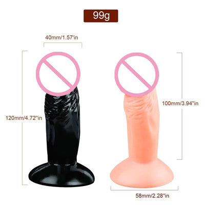 Samll Soft Realistic Dildo Suction Cup Faloimitator Phalos Artificial Penis Dick Phallus Adults Sex Toys for Woman Didlo Lesbian