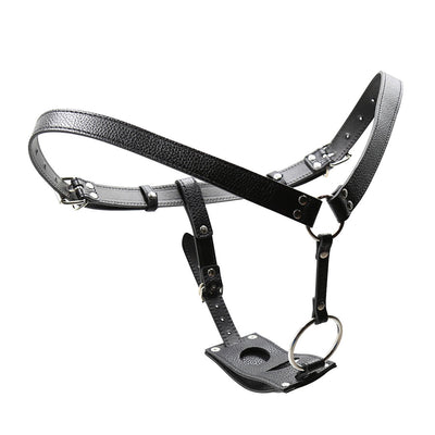 Sex Butt Plug And Dildo Harness Belt. Male Leather Chastity Device,BDSM Bondage,Sex Toys For Men