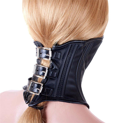 Sex Collar Mask Soft Faux Leather Bed BDSM Restraint Slave Bondage Adult Game Used To Imprison In Couples' Fun Games Sex Toys