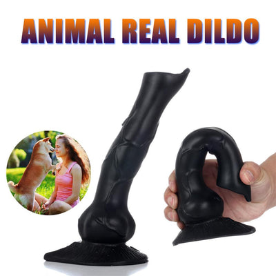 Sex Dildo vibrator realistic Silica gel Adult Animal Dog Dildo Wolf Penis Women climax Masturbate Lesbian Anal Dick sex shop H4