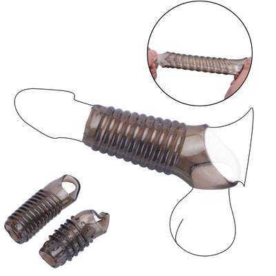 Sex Shop Silicone Reusable Penis Sleeve Delayed Ejaculation Chastity Device Lock Sperm Penis Erection Erotic Sex Toys for Men