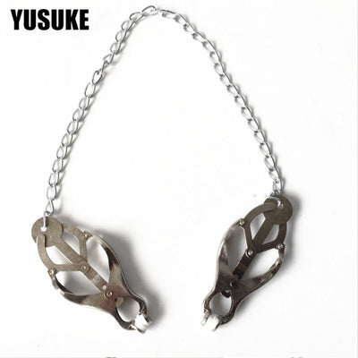 Sex Toys Adjustable Stainless BDSM Nipple Vaginal Clamps Strapon Pussy Erotic Stimulate Painless Adult Sex Toy For Couples Women