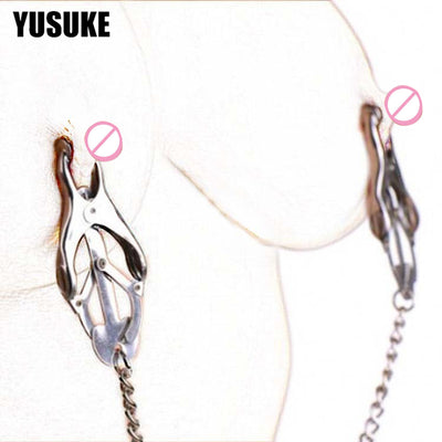 Sex Toys Adjustable Stainless BDSM Nipple Vaginal Clamps Strapon Pussy Erotic Stimulate Painless Adult Sex Toy For Couples Women