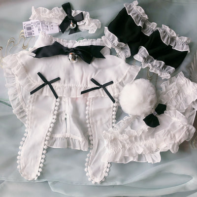 Sexy Lingerie Cosplay Bunny Firls Rabbit Uniform Roleplay Temptation Chiffon Lace Erotic Set Sexy Cat Woman Costume Halloween