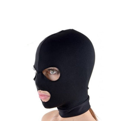 Sexy Toys Fetish Open Mouth Hood Mask Head Black Adult Games Erotic Mask Hood Sexy Eye Mask BDSM Headgear Slave Bondage