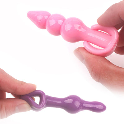 Silicone Anal Dildo No Vibrator Male Prostate Massager Anal Beads Plug G Spot Butt Plug Masturbation Anal Sex Toys for Couple