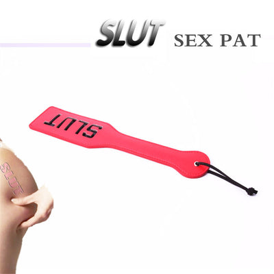 Slave Bitch XO 320mm Black Red Pink BlTCH SM Flog Spank Paddle Beat Submissive Slave Kinky Fetish BDSM Whip Torture Gear Sex Toy