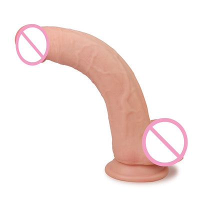 Sliding-Skin Dual Layer Huge Realistic Dildo with Suction Cup Flesh Dildos for Women Lesbian Masturbation Anal Sex Toys