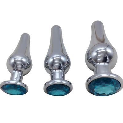 Small Size Anal Plug Massager Diamond Metal Butt Plug Anal Sex Toy for Women Men Gay Erotic Toys Sex Shop Adult Product GS0309-S