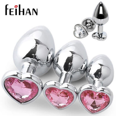 1 Stainless Steel Crystal Anal Toys Butt Plug Stainless Steel Anal Plug Sex Toys for Women Adult Sex Products Plug Anal Prostate