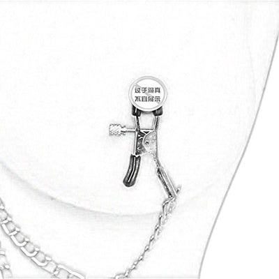 Stainless Steel Labia Clitoris Nipple Clamps with Vagina Clamps Metal Chain BDSM Bondage Restraint Sex Toys for Woman Couples
