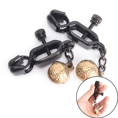 Stainless Steel   Nipple Clamps Black Metal Chain Bdsm Bondage for Women Body Jewelry Exotic Accessories