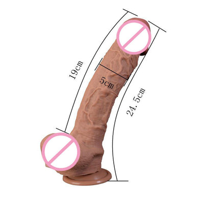 Super Big Soft Dildo for Strapon Women Sex Toys G Spot Dildo Vibrator Realistic Double Layer Silicone Simulation Penis Dildo Sex