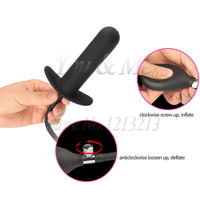Super Large Inflatable Huge Big Anal Plug Max 12cm Dildo Pump Anal Dilator Expandable Butt Plug Anal Balls Sex Toys
