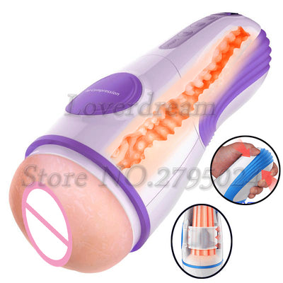 Takizawa Realistic Vagina Male Masturbator Automatic Clamping Moan Interactive Vibrator Artificial Pussy Adult Sex Toys for Men