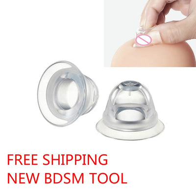 Transparent Nipple Shield Torture BDSM Fun Nipple Play Men Women Restraints Gay Fetish Silicone Nipple Clamps SM Products