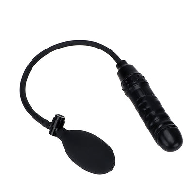 VATINE Inflatable Dildo Black Huge Dildo with Pump Anal Plug Butt Plug Large Fake Penis Female Masturbation Sex Toys for Women