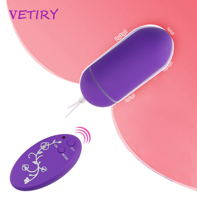 VETIRY 50 Speed Vibrator Remote Control Vibrating Egg G-spot Massage Clitoris Stimulator Sex Toys for Women Female Masturbation