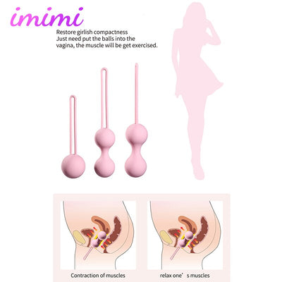 Vaginal Balls Trainer Sex Toys for Woman Silicone Vaginal Smart Kegel Balls Ben Sex Toys Tightening Exerciser Vibrating Egg