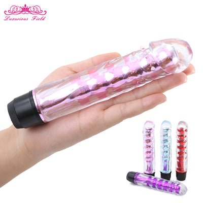 Vibrator G Spot Powerful Jelly Dildo Vibrating Massager Sex Toy Bullet Vibrator for Women  Sex Toy Adult Sex Products for Women
