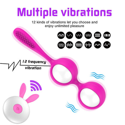Vibrator Kegel Ball Vibrating Eggs Wireless Remote Control Exercise Vaginal Tightening Sex Toys for Women Clitoris Stimulator