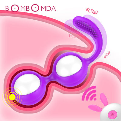 Vibrator Kegel Ball Vibrating Eggs Wireless Remote Control Exercise Vaginal Tightening Sex Toys for Women Clitoris Stimulator