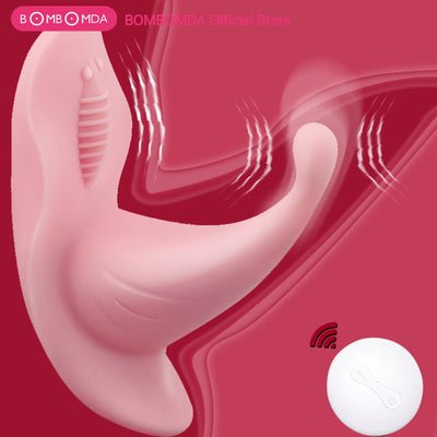 Wearable Butterfly Dildo Vibrator Portable Clitoral Stimulator Remote Control Vibrator Panties Vibrating Egg Sex Toys for Women