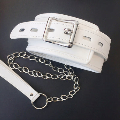 White SM PU Leather Retro Adjustable Handcuffs Restraints Ankle Cuff Restraints BDSM Bondage Slave Adult Sex Toys for couple