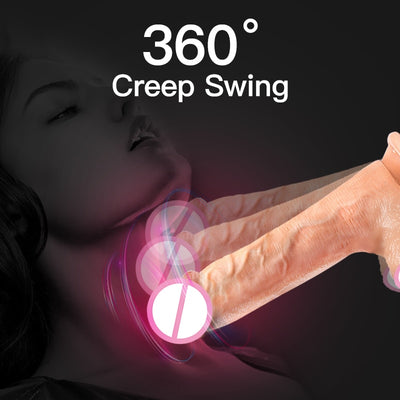 Wire Remote Dildo Realistic Big Telescopic Swing Dick Huge penis vibrator Automatic Heating sex toys dildos for women Adult
