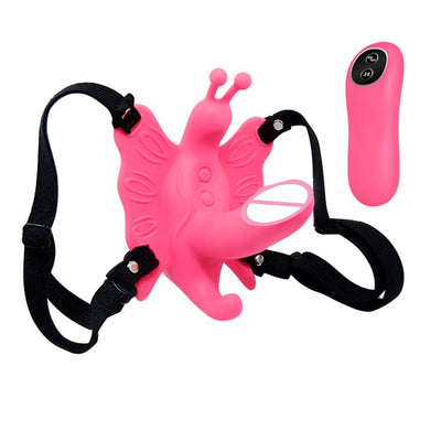 Wireless Remote Control Harness Strap on Panty Butterfly Vibrator, Women Invisible Wearable G Spot Clitoral Stimulator Vibrators