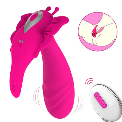 Wireless Remote G-Spot Dildo Vibrator Powerful Vibrating Panties for Women Clitoral Vaginal Stimulation Butterfly Vibrator