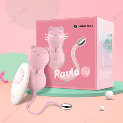 Woman Sex Toy Vaginal Vibrating Ball Remote Control Egg Vibrator Cartoon USB Charging Silicone Waterproof Couple Adult Sex Toys