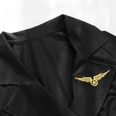 Women's Stewardess Costume Mini Dress Themed Party Lingerie Cosplay Flight Attendant Uniform Erotic Sexy Halloween Costumes