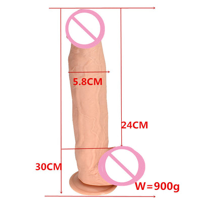 Huge Black Dildo Realistic 30x5.8cm Big Dick Penis Imitator for Sex Female Falos Masturbation Device Silicone Wear Adult Toys