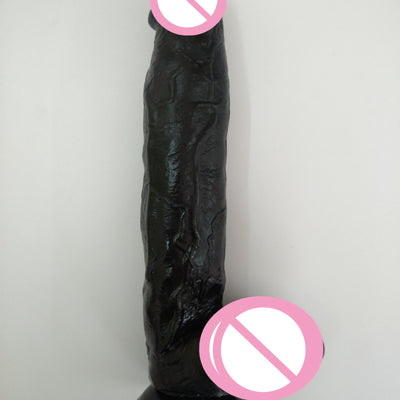 Huge Black Dildo Realistic 30x5.8cm Big Dick Penis Imitator for Sex Female Falos Masturbation Device Silicone Wear Adult Toys