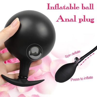 Inflatable Big Anal Butt Plug Buttplug Ball Anus Dilator Expander Anal Dildo Vagina Pump Toy Adult Erotic Sex Toys for Women Men